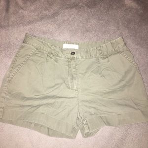 Muted Green Khaki Shorts